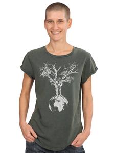 Рубашка Life-Tree Fairwear Weltenbaum, зеленый