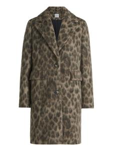 Зимнее пальто с воротником-лацканами в цвете натуральный/черный BETTY & CO