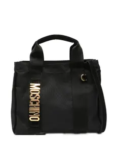 Сумка-тоут с логотипом Moschino, черный