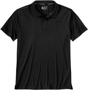 Carhartt мужская футболка-поло Force Sun Defender Relaxed Fit легкая с коротким рукавом, Black