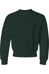 Толстовка с круглым вырезом JERZEES NuBlend Youth, цвет forest green