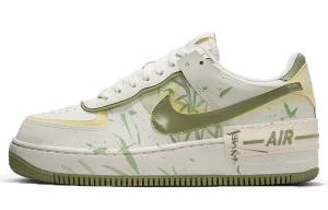 Кроссовки Nike Air Force 1 Skateboard Shoes Women's Low-Top White/Green, зеленый