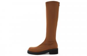 CHARLES&KEITH Маленькие высокие сапоги CK до колена 5 см женские коричневые - коричневый коричневый, цвет Brown Brown