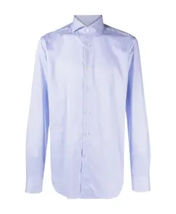 Полосатая хлопковая рубашка, сине-белая Xacus, синий