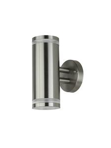 Наружный настенный светильник, класс энергоэффективности D, размеры: (Ш)8,9 x (В)23 см, корпус из нержавеющей стали  Licht-Erlebnisse, Edelstahl