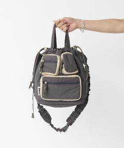 Control freak/ctfk водоотталкивающая сумка через плечо с множеством карманов и сборками, цвет Charcoal