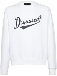 DSQUARED2 хлопковая толстовка, белый