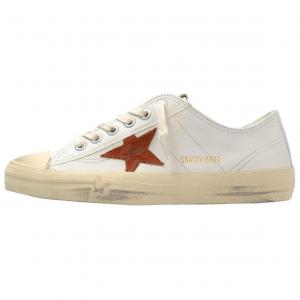 Кроссовки Golden Goose V-Star 2 Skateboarding Shoes Women's Low-top Cream, кремовый