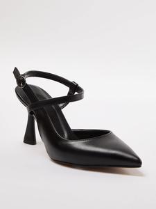 Туфли-лодочки с открытой пяткой Trendyol, черный