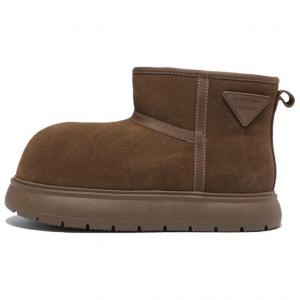 MOMGOG Термостойкие противоскользящие зимние ботинки женские щиколотка кофе, цвет Coffee