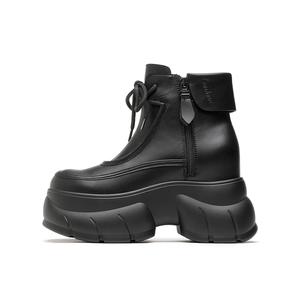 Ботильоны Sky Vegetables небольшого размера, женские, высота 10 см CARDANRO, Black Fleece-Lined