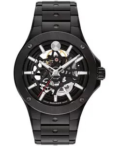 Мужские часы Alta S.E. Skeleton Swiss Automatic Black PVD, 43.50 мм Movado