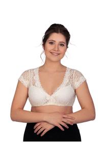 Блуза дирндль Leonie бежевая EDELNICE, бежевый