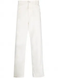 Прямые брюки с нашивкой-логотипом CARHARTT WIP, белый