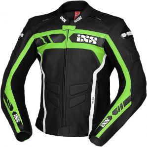 Кожаная мотоциклетная куртка IXS sport rs-600 1.0, Black/Green/White