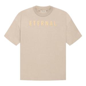 Футболка Fear of God Eternal Logo Flocked Crewneck T-Shirt 'Tan Orange', цвет tan/orange