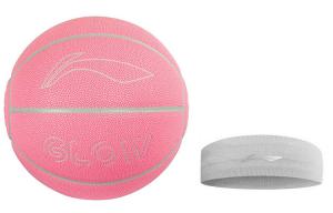 LINING Баскетбольный мяч badfive pu розовый размер 7 светящийся в темноте unisex