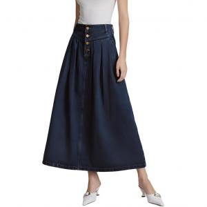 ELLE Джинсовая длинная юбка Women's Blue