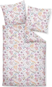 Комплект постельного белья Janine TANGO Seersucker BL, 155x200 см, разноцветный пододеяльник Original Janine