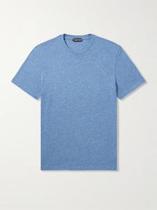 Футболка из хлопчатобумажной ткани TOM FORD, синий