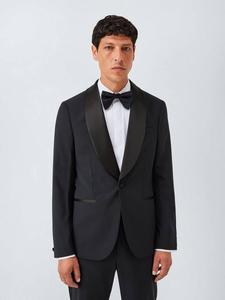 Тонкий шерстяной пиджак с отложным воротником John Lewis, Navy