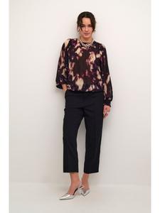 Рубашка с длинными рукавами - KAaska, стандартный крой, фиолетовая размытая графика Kaffe