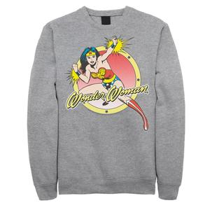 Мужской классический флисовый постер с круглым вырезом Wonder Woman DC Comics