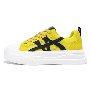 Износостойкие низкие мужские кроссовки BIGWASP, Black Yellow