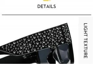 Солнцезащитные очки Melrose Fashion Bling с бриллиантами, ретро-стиль, защита от ультрафиолета UV400, артикул 18225, Green