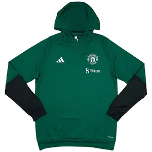 Мужская зеленая толстовка Manchester United Adidas