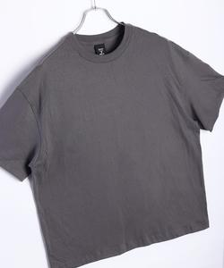 Футболка с коротким рукавом, ретро-стиль, однотонная, бренд Hanes, цвет дымчато-серый