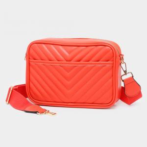 Шеврон узор прямоугольная сумка через плечо FASHNZFAB, оранжевый