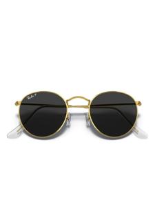 Ray-Ban солнцезащитные очки в круглой оправе, золотой