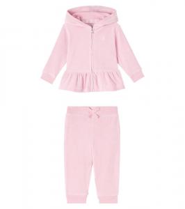 Детский комплект из куртки и спортивных штанов из хлопковой смеси Polo Ralph Lauren Kids, Surfside Rose