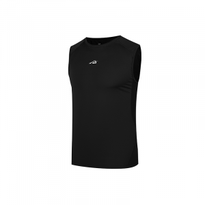 361° Мужская майка Super Black с круглым вырезом, тонкая, прямая посадка