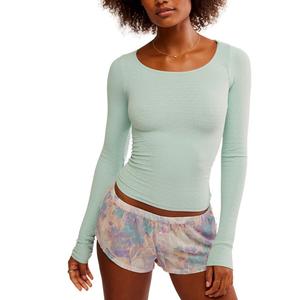 Лонгслив Free People Love Letter Free People, Harbor Grey