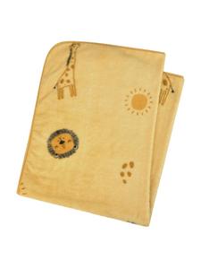 Sterntaler Плюшевое детское одеяло SAFARI цвета охры