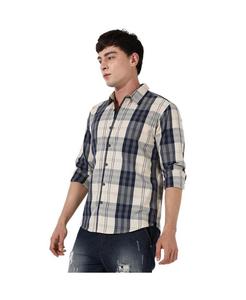 Мужская клетчатая рубашка на пуговицах Campus Sutra, Black