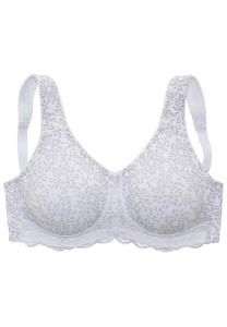 Бюстгальтер LASCANA ENTLASTUNGS, Weiß Taupe/Multi-Coloured