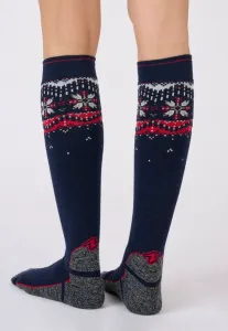 Высокие носки ski mixtes из термолактила Damart, Midnight Blue