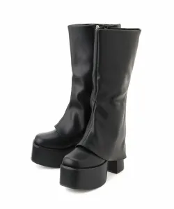 Ботинки с защитным покрытием платформы Yosuke Usa, цвет Black