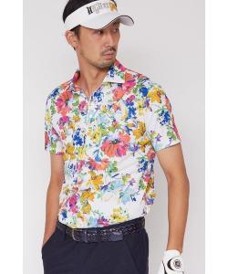 Поло-рубашка HIGH ST. GOLF с узором «Маргарет», выполненная из высококачественного пике High St.Golf, цвет White