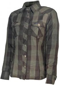 Женская мотоциклетная рубашка gms jaguar, Black/Olive