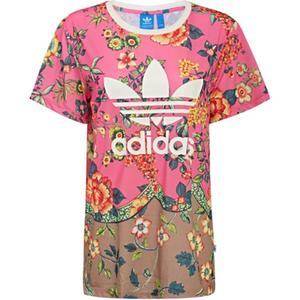 Adidas Originals Обычная футболка женская розовая