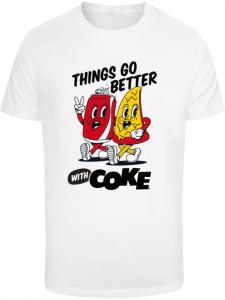 Футболка Things Go Better with Coke белого цвета Merchcode