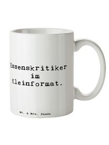 Кружка Детский критик еды с надписью на белом фоне Mr. & Mrs. Panda