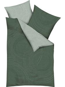 Двустороннее постельное белье темно-зеленого цвета kaeppel, 155 x 220 + 80 x 80 см