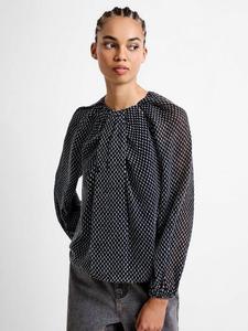 Топ Stacey с кружевной вставкой French Connection, Black/Multi