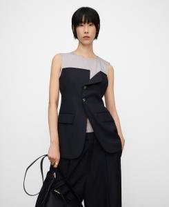 Топ из смешанных тканей