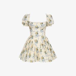 Платье мини House Of Cb Rosie из эластичного хлопка с цветочным принтом, розовый